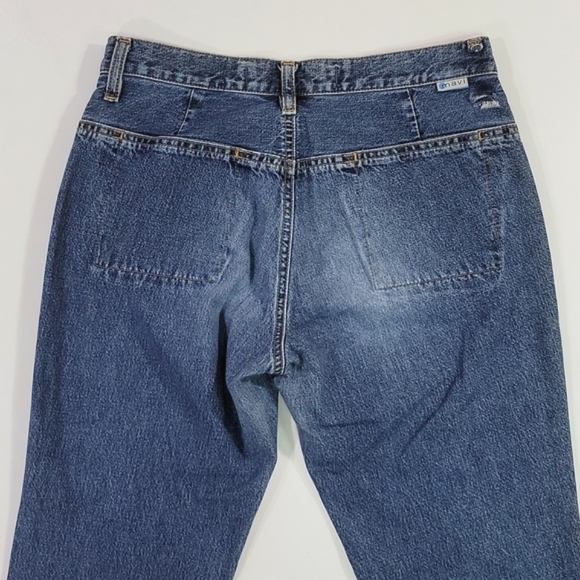 MAVI ♡ Sweet 'n Sexy 510 Michelle Split Flare Leg Distressed Denim Jeans 27/32 - Picture 12 of 17